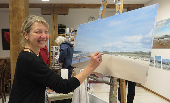 Ausstellung „Ankommen“ Ölmalerei von Ulrike Bosselmann