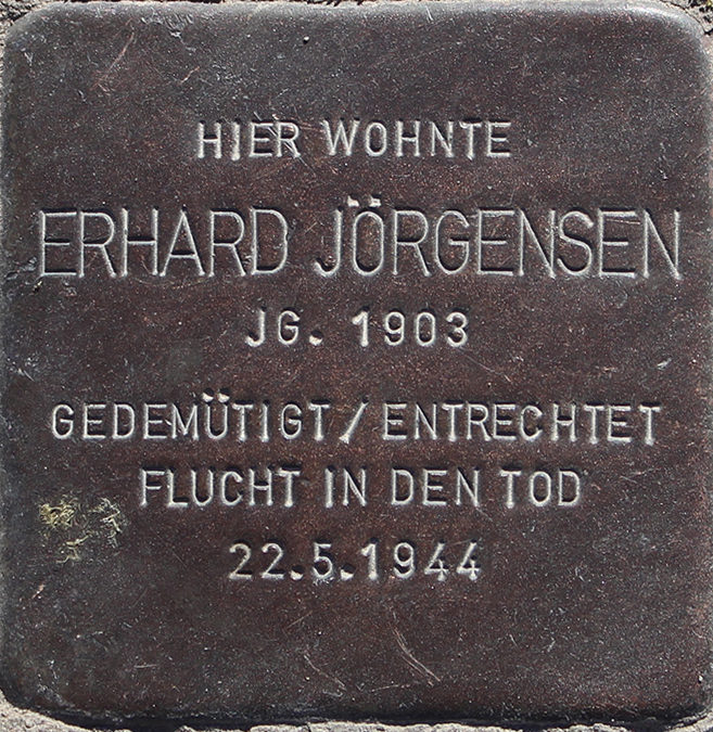Stolperstein – Jörgensen, Erhard