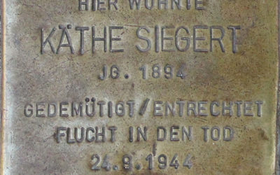 Stolperstein – Siegert, Maria Käthe (geb. Krost)