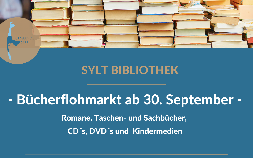 Sylt Bibliothek: Herbst Bücherflohmarkt