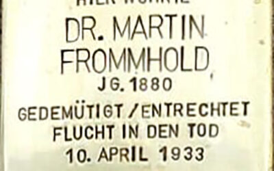 Stolperstein – Frommhold, Dr. jur. Martin