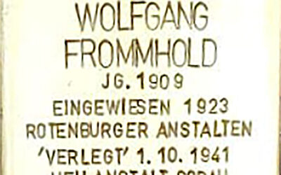 Stolperstein – Frommhold, Wolfgang