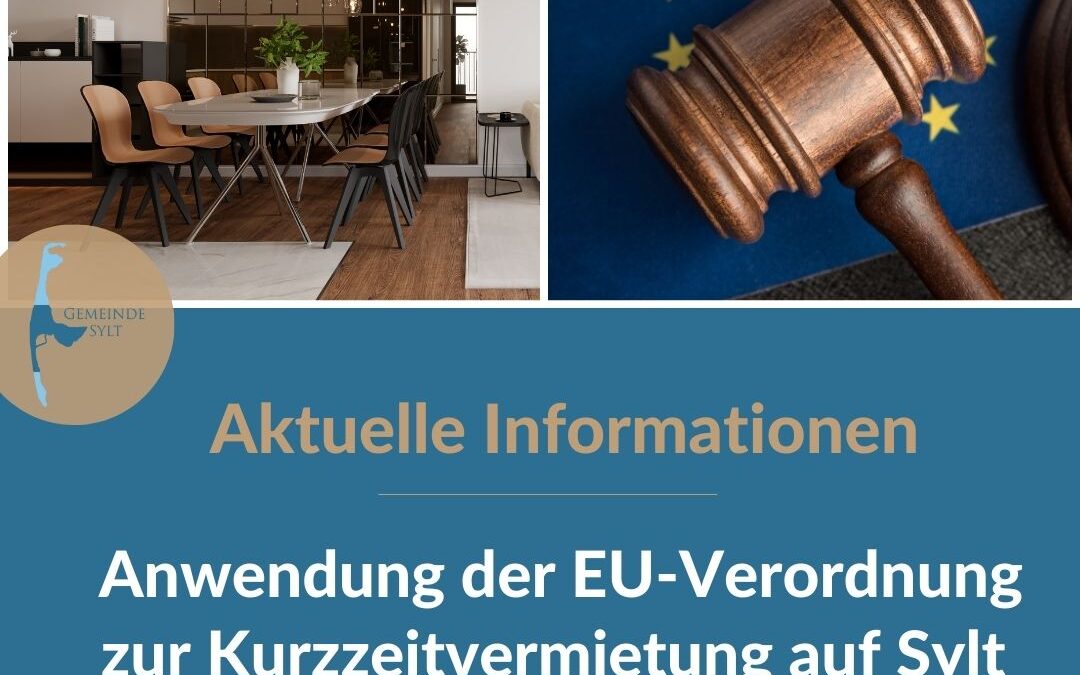 Informationen zur Anwendung der EU-Verordnung zur Kurzzeitvermietung auf Sylt