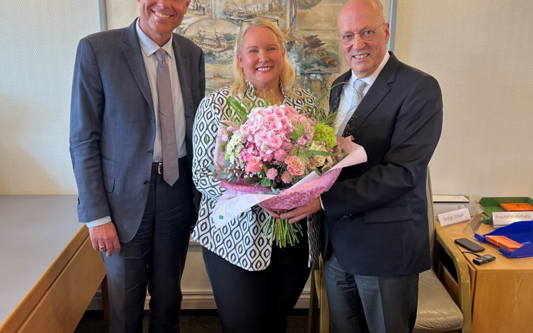 Tina Haltermann als neue Bürgermeisterin der Gemeinde Sylt vereidigt