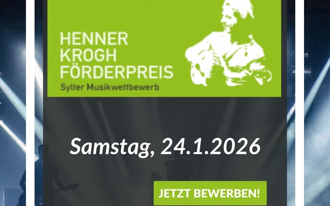 Rauf auf die Bühne – ab sofort für den Henner-Krogh-Förderpreis bewerben