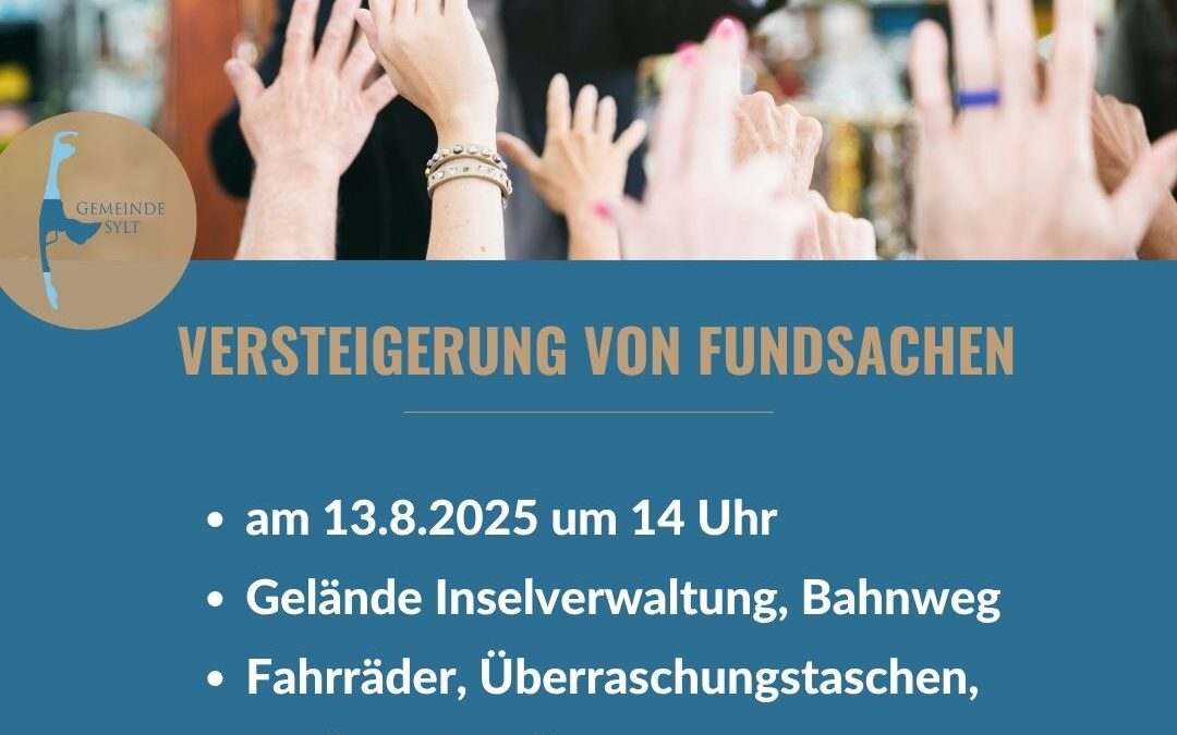 Fundsachenversteigerung auf Sylt: Fundstücke suchen neue Besitzer