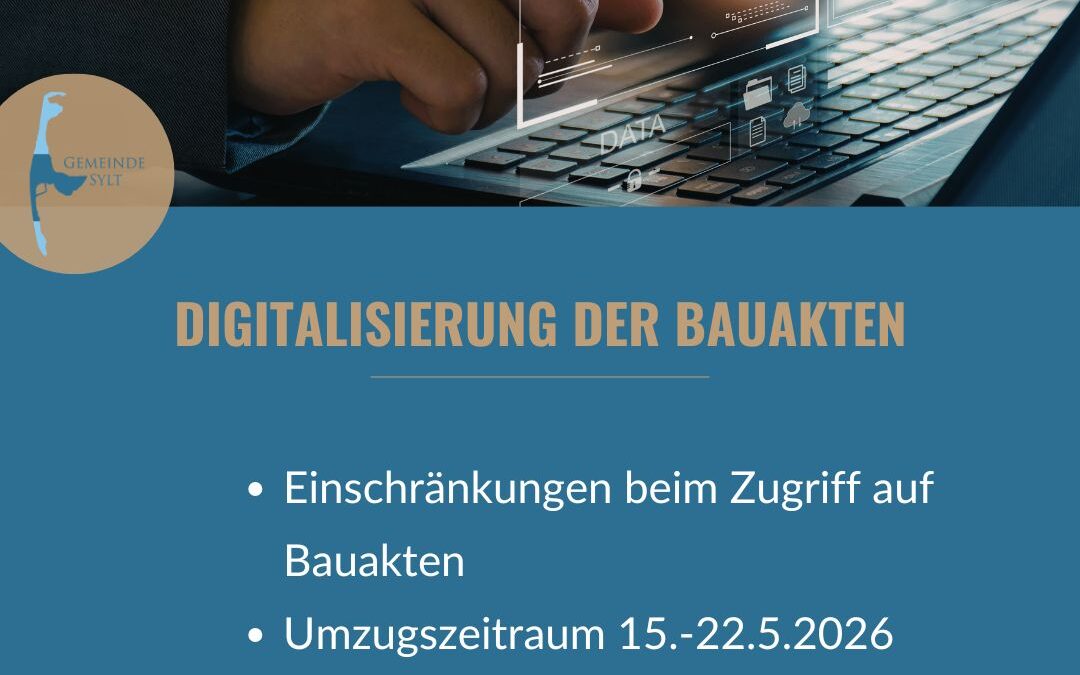 Eingeschränkter Zugriff auf Bauakten aufgrund interner Umzugsarbeiten 15.-22.05.2026