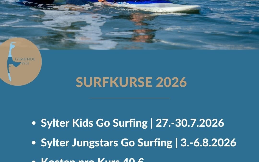 Sommerferienprogramm 2026: Sylter Kids Go Surfing und Sylter Jungstars Go Surfing