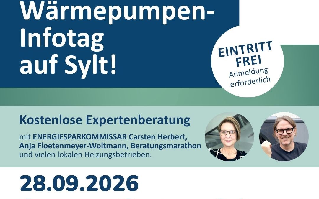 Kostenfreier Wärmepumpen Infotag auf Sylt am 28.09.2026